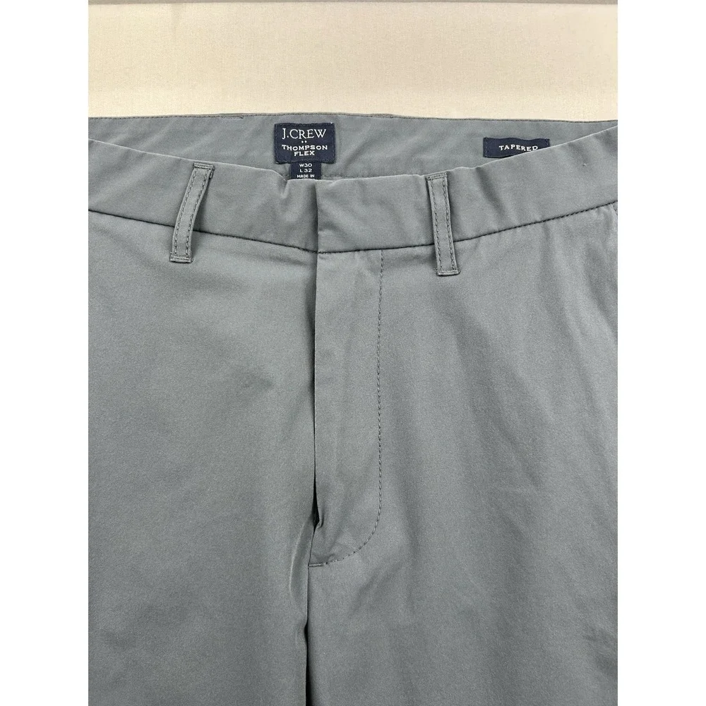 J Crew Pants Thompson Flex Tapered Leg Golf‎ Tech Pants Mens 30x32 Blue Gray